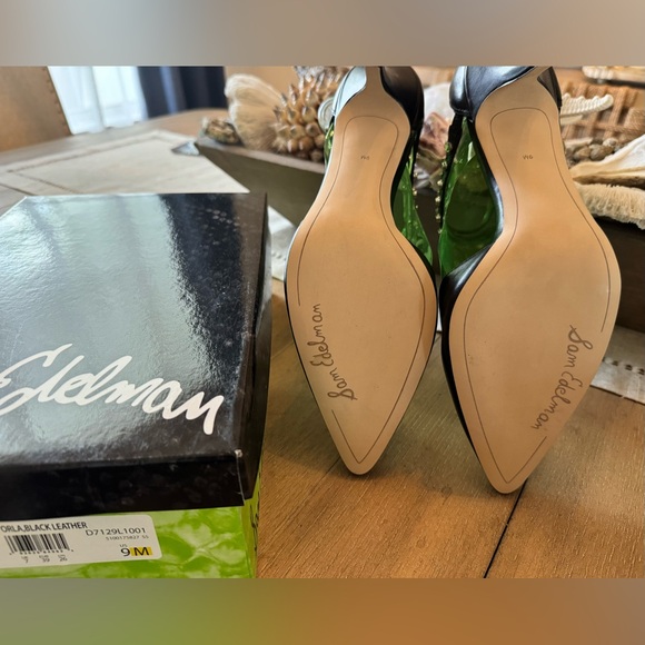 Sam Edelman Orla Black Leather Heels with Studded Straps, NIB, Women’s Size 9 - Picture 6 of 8